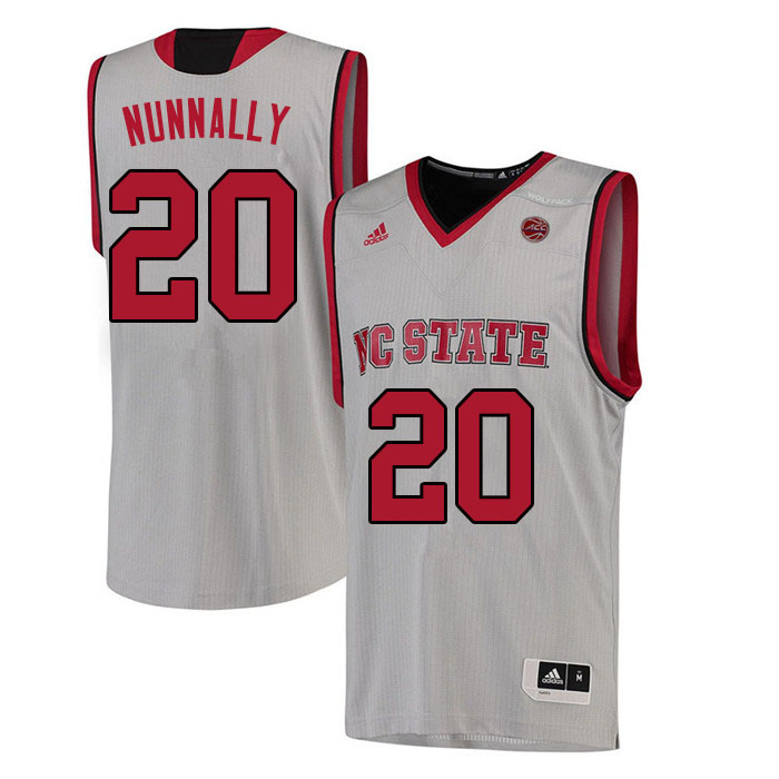 Men #20 Alex Nunnally NC State Wolfpack College Basketball Jerseys Sale-White - Click Image to Close